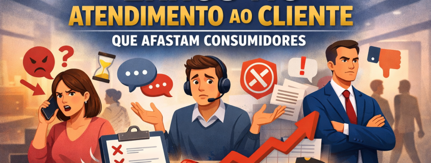 erros no atendimento ao cliente